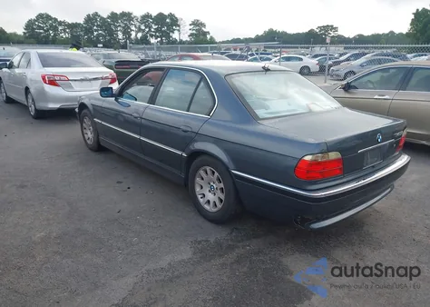 2001 BMW 740Ia I Automatic из США, поврежденный, VIN WBAGG83461DN88520